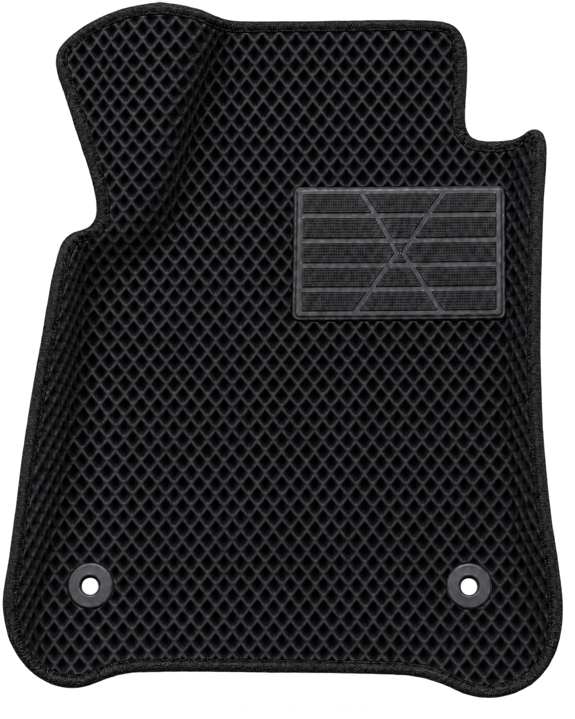 Authentic black EVATECH 3D raised-edge mat