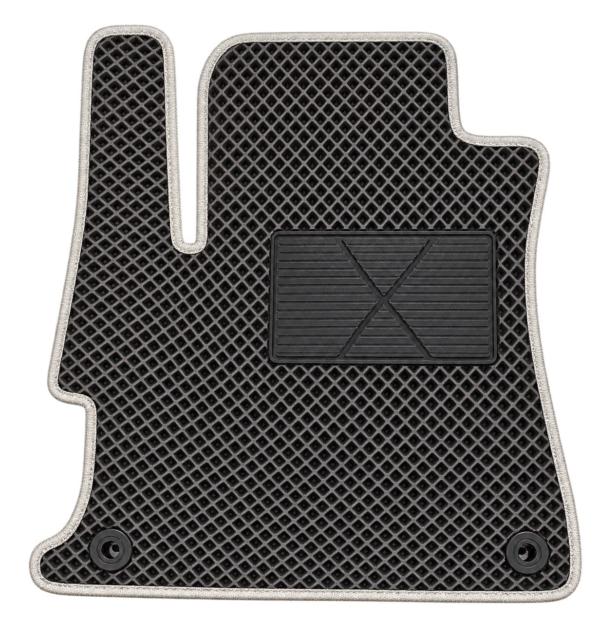 Black Standard EVATECH mat set with red trim